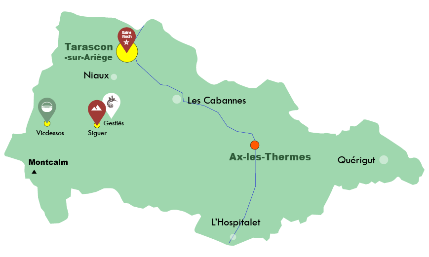 Carte Ariège de la ferme du Pichaley